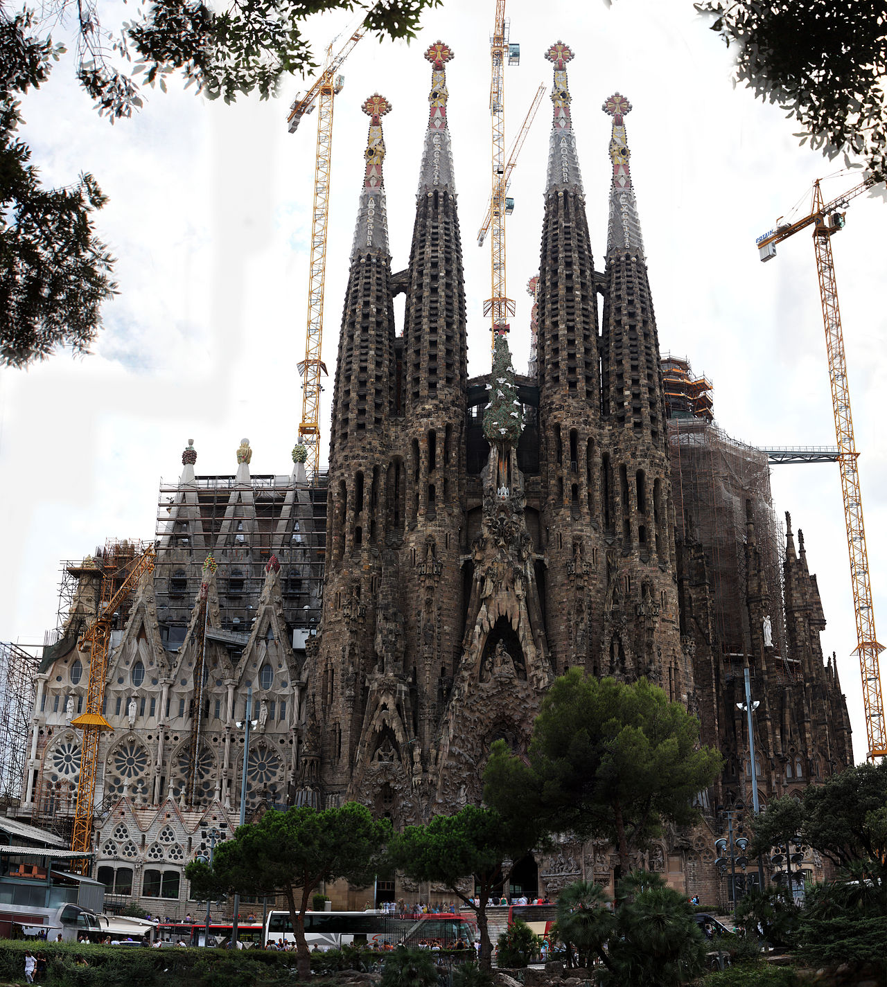 unfinished Sagrada Familia Nativity facade