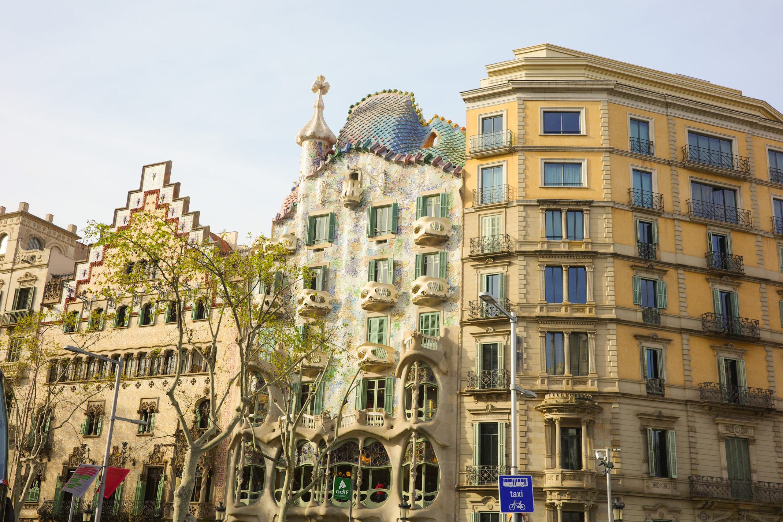 Outside Casa Batllo on guided tour