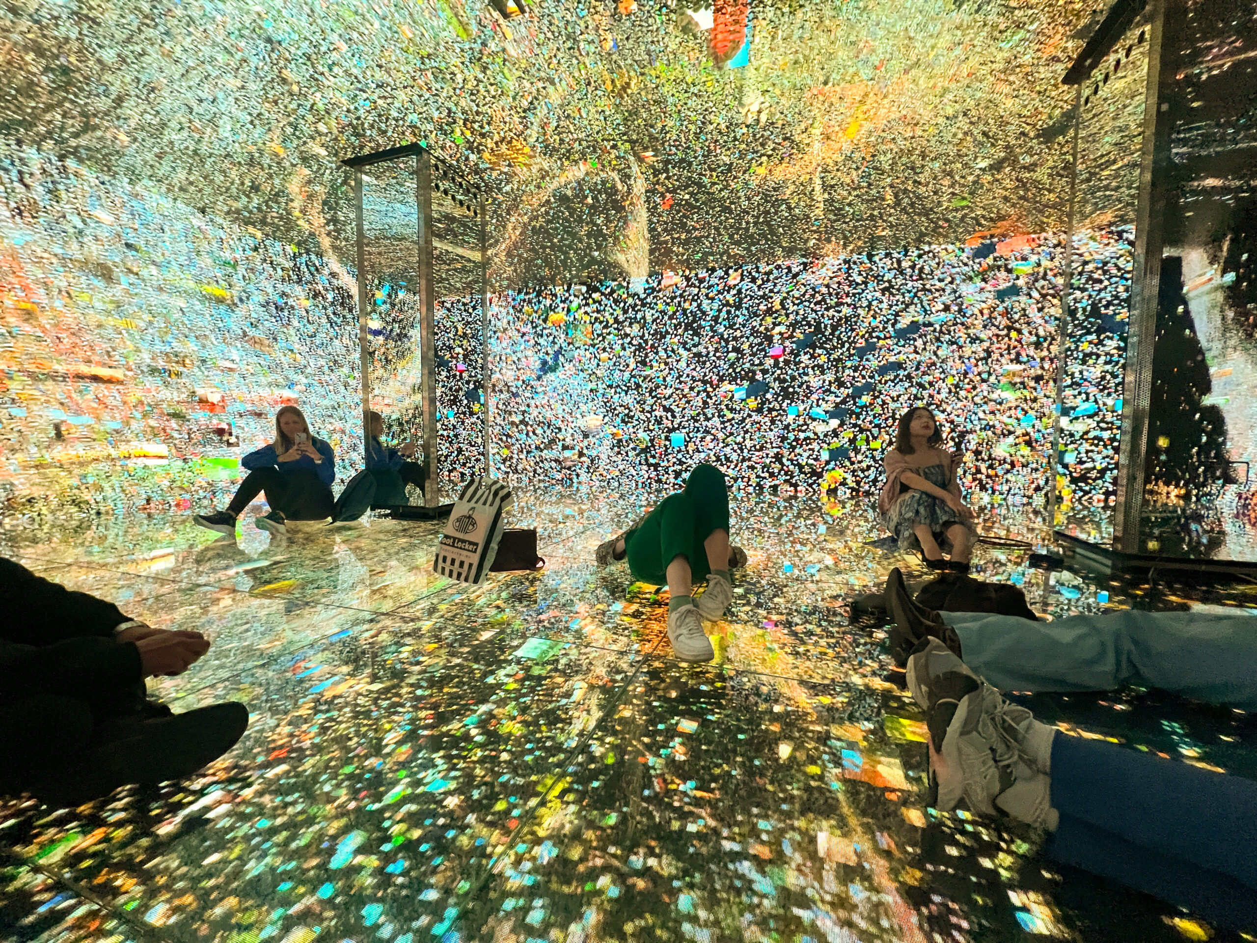 Room filled with lights inside Casa Batllo