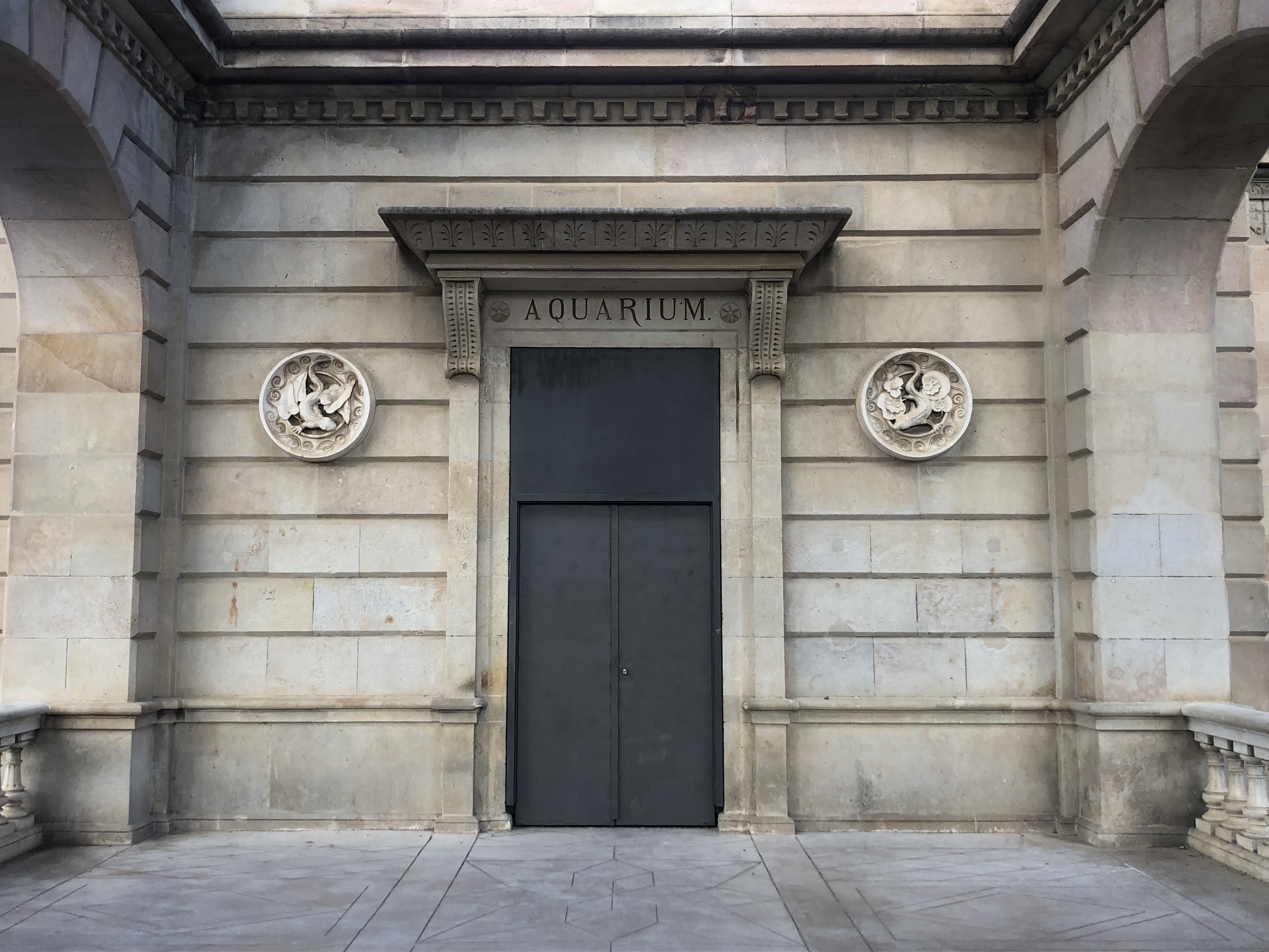 Aquarium Door at Ciutadella Park in Barcelona