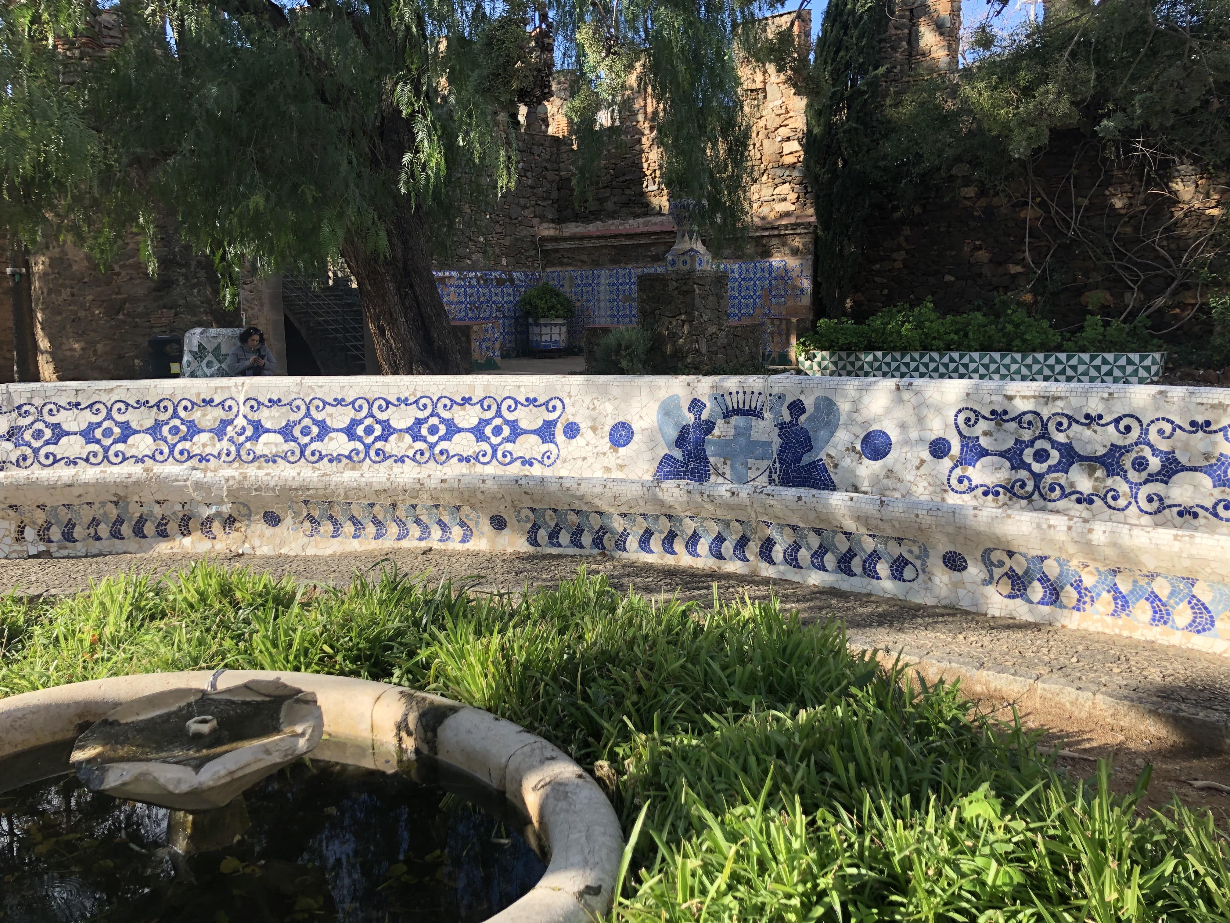 Bench in Torrebelles Guard in Barcelona