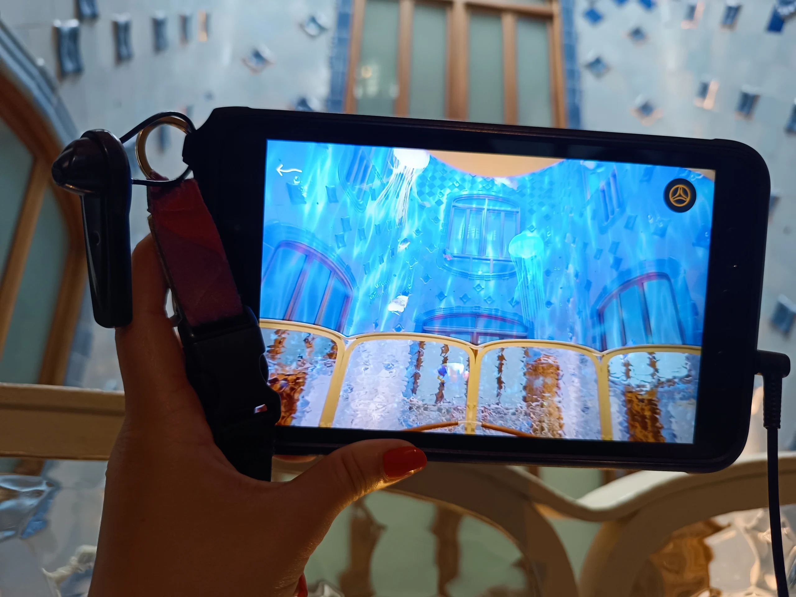 AR visual guide during Casa Batlló tour